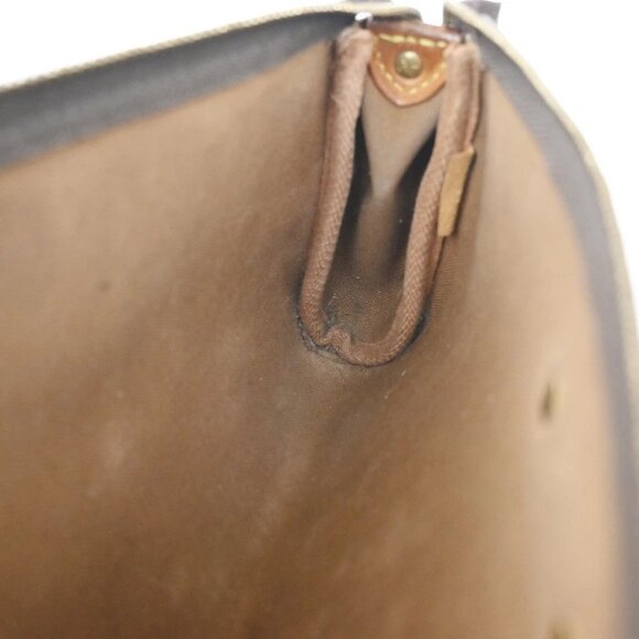 LOUIS VUITTON Eva 2Way Chain Shoulder Bag Monogram Leather Brown - Picture 14 of 15